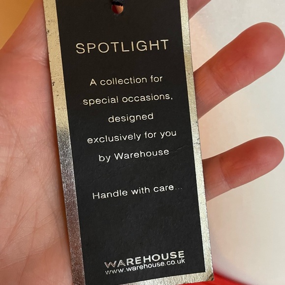 Spotlight by Warehouse NWT formal orange gown uk 8 US 4 $120 retail 58” - Picture 7 of 8